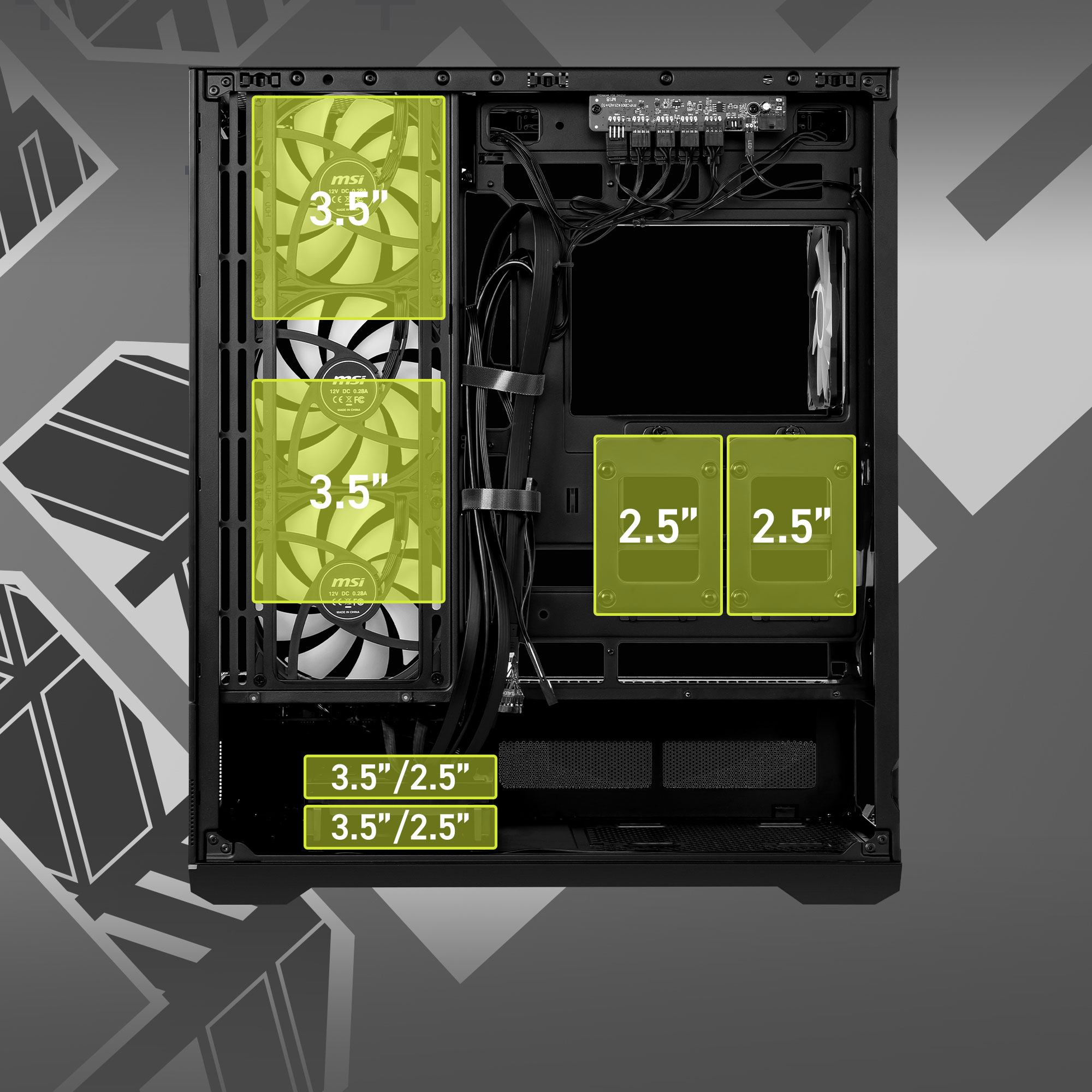 MSI MAG PANO 110R PZ Computer Case